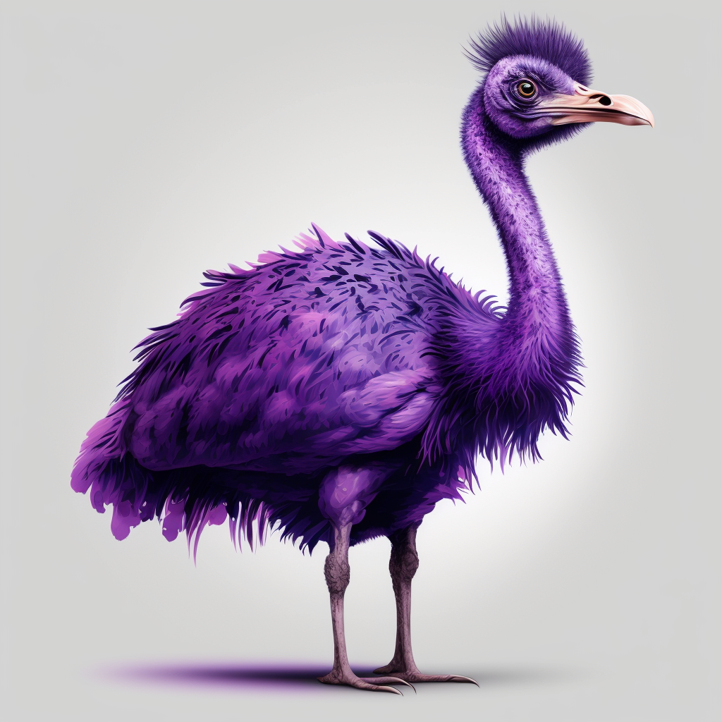 A Purple Ostrich